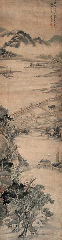 潘思牧 山水 立轴